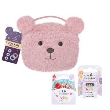 Invisibobble Kids Pink Teddy Set