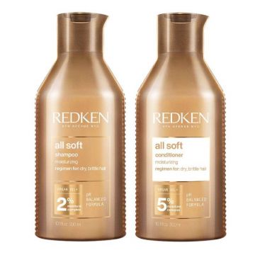 Redken All Soft Shampoo 300ml + Conditioner 300ml