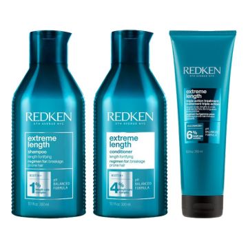 Redken Extreme Length Shampoo 300ml + Conditioner 300ml + Redken Extreme Length Triple Action Treatment Mask 250ml