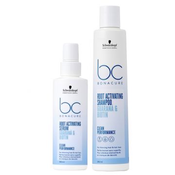 Schwarzkopf BC Bonacure Root Activating Shampoo 250ml + Serum 100ml