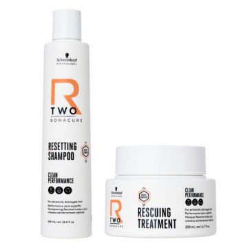 Schwarzkopf BC R-TWO Resetting Shampoo 250ml + Rescuing Treatment 200ml