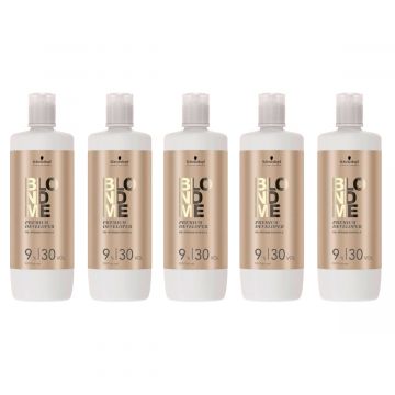 5x Schwarzkopf Blond Me Premium Developer 9% 1000ml