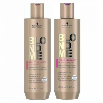 Schwarzkopf BlondMe All Blondes Rich Shampoo 300ml + Conditioner 250ml