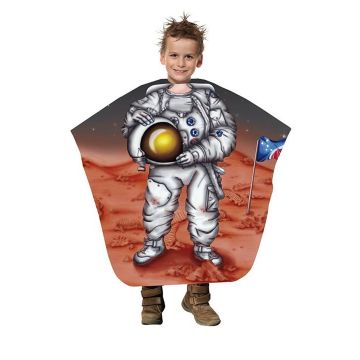 Trend-Design Kinder Kapmantel Astronaut  130x125cm
