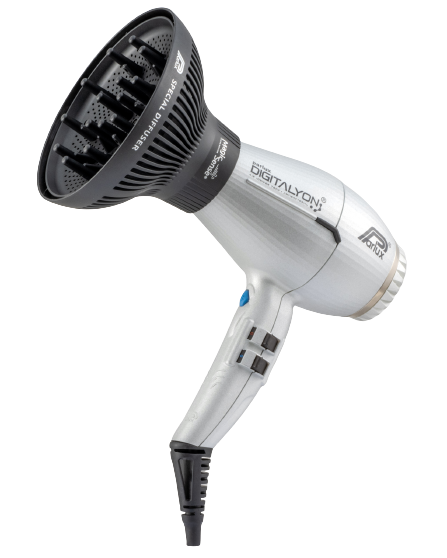 Parlux Föhn Digitalyon inclusief Diffuser Silver 2250W