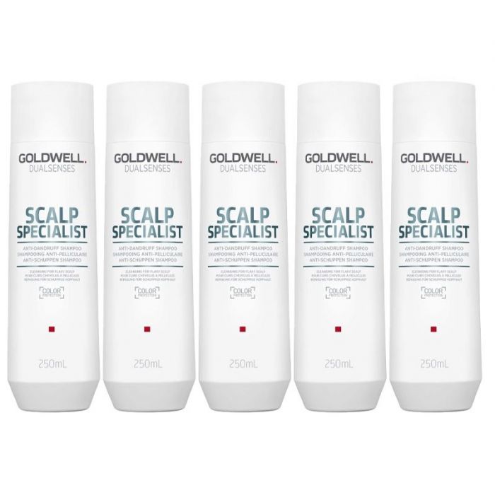 Afbeelding van 10x Goldwell Dualsenses Scalp Specialist Anti-Dandruff Shampoo 250ml - Goldwell bundel/set/pakket