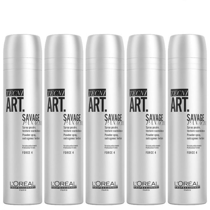 Afbeelding van 10x L'Oréal L'Oréal Tecni.Art Savage Panache volumespray 250ml - L'Oréal bundel/set/pakket