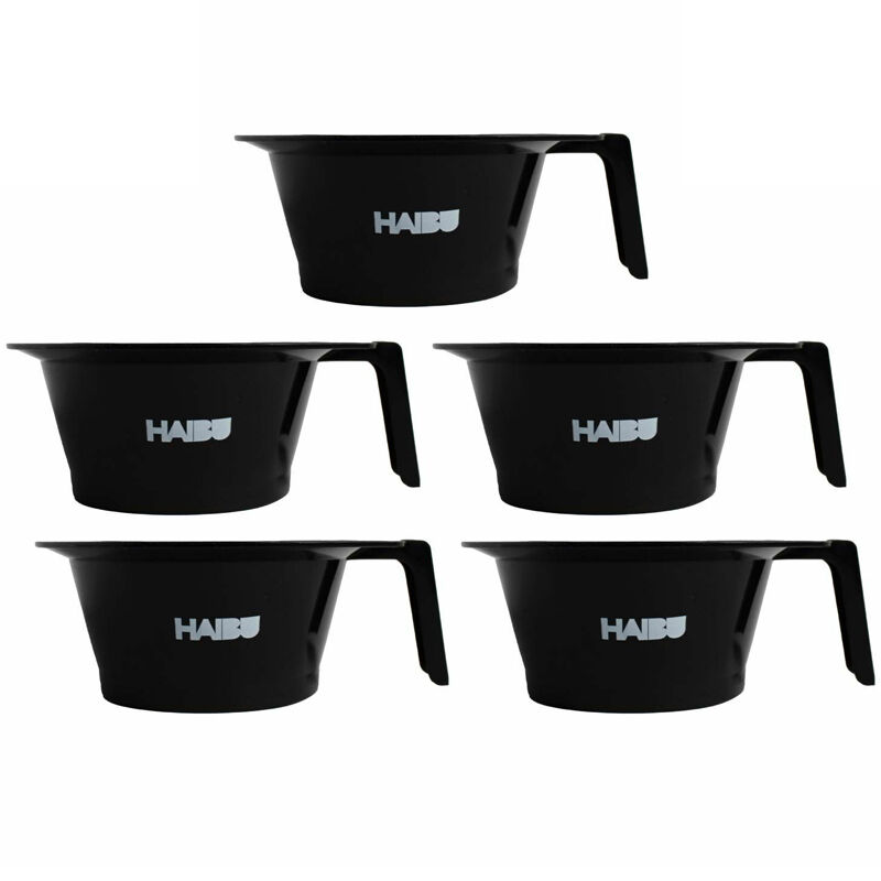 Afbeelding van 10x Haibu Essentials Verfbakje Antislip met handvat zwart - Haibu Essentials bundel/set/pakket