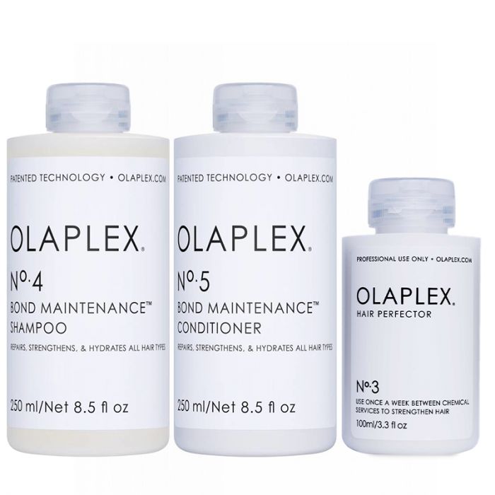 Afbeelding van Beschadigd haar pakket Olaplex No.3 + 4 + 5 - Olaplex bundel/set/pakket