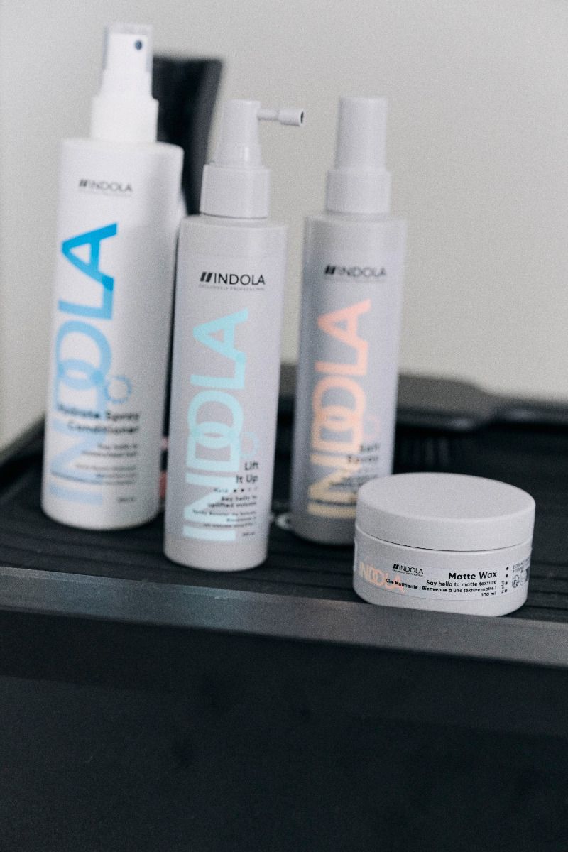 4 styling producten uit de Indola Styling range