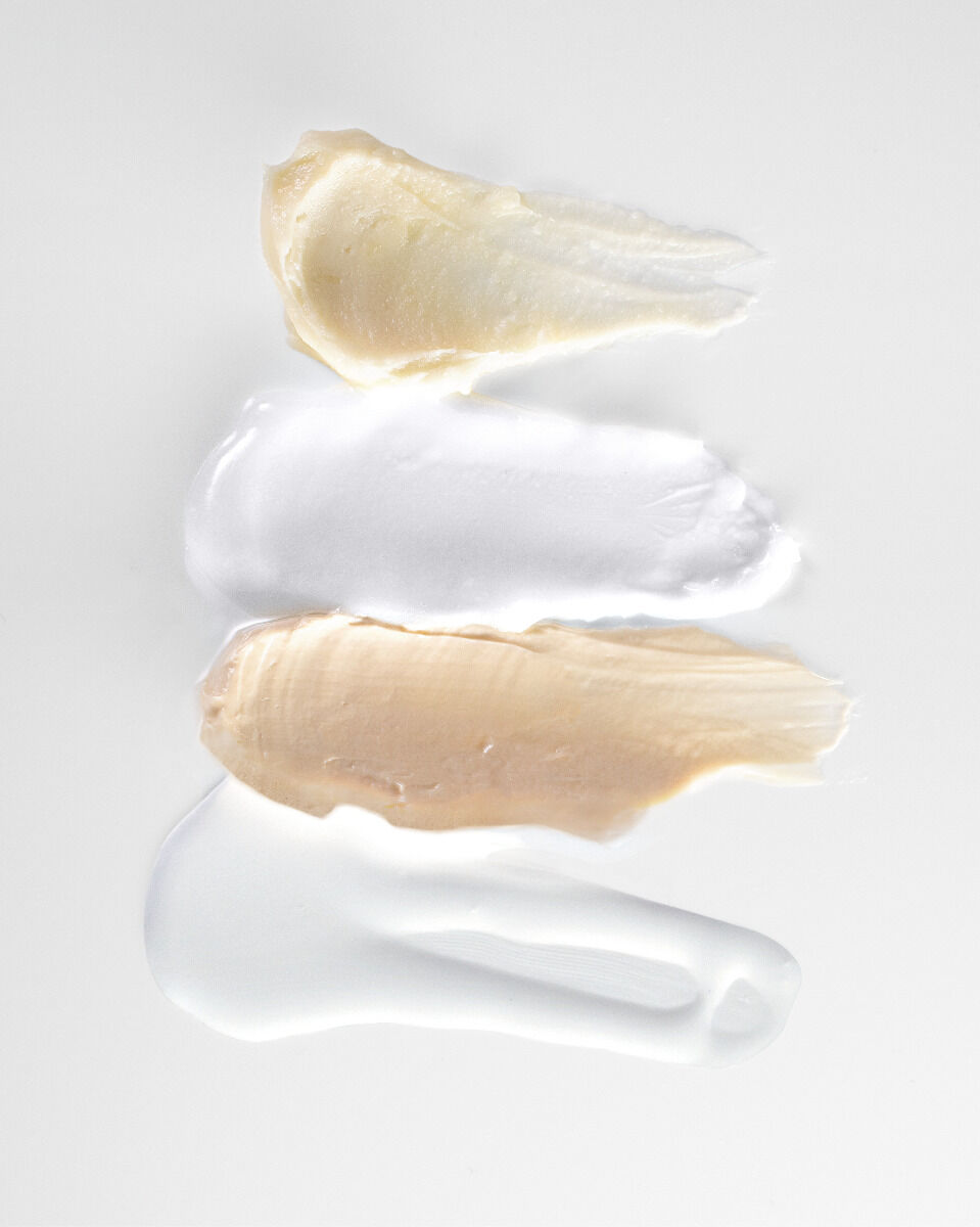 Swatches van de producten
